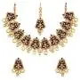 Aheli Fancy Indian Wedding Wear Enamel Necklace Earrings Set Ethnic Traditional Fashion Jewelry for Women
