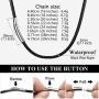 Richsteel Men Women Black/Brown Braided Wax Rope Necklace 2/3mm Wide 16”18'' 20'' 22'' 24'' 26'' 28'' 30'' Length Leather Necklace with Customizable Stainless Steel Clasp Waterproof