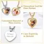Custom4U Picture Necklace Personalized for Men or Women - Photo Necklace Customized with Chain 22”- DIY Memorial Necklace with Pictures Hip Hop Jewelry for Him Man Boys