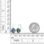 925 Sterling Silver 10MM Cushion Blue Earrings Made with Swarovski Crystals 925 Sterling Silver 10MM Cushion Blue Earrings Made with Swarovski Crystals