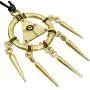 Anime Manga Gaming Jewelry Yugioh Yu-Gi-Oh! Millenium Ring illuminati Evil Eye Pewter Pendant Pewter Gold plated Boys Mens Pendant Necklace Charm Amulet Medallion for boys men Black adjustable Cord