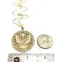 Gold Holy Spirit Big Pendant Necklace Gold Plated Chain 18'' Religious Jewelry