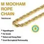 M MOOHAM 2.5MM 3MM 4MM 5MM Black Silver Gold Plated Stainless Steel Twist Rope Chain Necklace for Men Women 16-36 Inch M MOOHAM 2.5MM 3MM 4MM 5MM Black Silver Gold Plated Stainless Steel Twist Rope Chain Necklace for Men Women 16-36 Inch