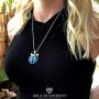 mea Wolf Head Pendant, Unisex Wolf Necklace Cabochon Long Chain Animal Necklace Car Wolf Pendant Charm Jewelry