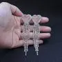 Mlouye Love Heart Long Statement Tassel Earrings Crystal Mlouye Love Heart Long Statement Tassel Earrings Crystal