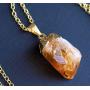 Genuine 925 Sterling Silver Small Tiny Raw Amethyst Citrine Gemstone Necklace 18 inch Healing Crystals Chakra Stones Fine Jewelry Women Girls Birthday Mothers Gifts