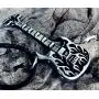 Trilogy Jewelry Pewter Electric Bass Guitar with Flames Necklace/Pendant Trilogy Jewelry Pewter Electric Bass Guitar with Flames Necklace/Pendant