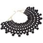 Bib Collar Necklace Chunky CCB/Crystal/Pearl Resin Beads Chain Choker Statement Necklace Womens Fashion Jewelry Necklace