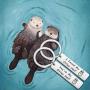 MAOFAED Couple Keychain Set I Found My Otter Half Otter Couple Gift Otter Keychain Otter Lover Gift Boyfriend Gift Husband Keychain
