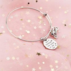 BAUNA Dirt Motocross Bracelet She Believed She Could So She Did Inspirational Quote Dirt Bike Bangle Bracelets for Off-Road Riding Enthusiasts