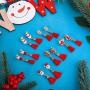 ADXCO 6 Pairs Christmas Tassel Earrings Thanksgiving Christmas Jewelry Set Gifts