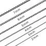 SANNYRA 2mm-7mm 16-38In Stainless Steel Rolo Chain Necklace Crude Chain Necklace for Men Women Jewelry SANNYRA 2mm-7mm 16-38In Stainless Steel Rolo Chain Necklace Crude Chain Necklace for Men Women Jewelry