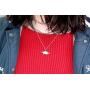 Mark Poulin Womens Pewter Necklace Stegosaurus Dinosaur Charm on 18'' Chain for Women and Girls