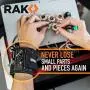 RAK Magnetic Wristband with Strong Magnets for Holding Screws, Nails, Drill Bits for DIY Handyman, Father/Dad, Husband, Boyfriend, Him, Men, Women (Black)
