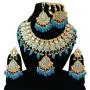 Finekraft Meena Kundan Bridal Wedding Designer Gold Plated Pearls Necklace Jewelry Set Finekraft Meena Kundan Bridal Wedding Designer Gold Plated Pearls Necklace Jewelry Set