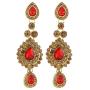 Efulgenz Indian Bollywood Bridal Wedding Kundan Crystal Necklace Earring Maang Tikka Head Chain Nose Ring Bracelet Jewelry Set