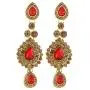 Efulgenz Indian Bollywood Bridal Wedding Kundan Crystal Necklace Earring Maang Tikka Head Chain Nose Ring Bracelet Jewelry Set Efulgenz Indian Bollywood Bridal Wedding Kundan Crystal Necklace Earring Maang Tikka Head Chain Nose Ring Bracelet Jewelry Set