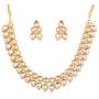 Touchstone Indian Bollywood Handcrafted Traditional Royal Mughal Kundan Polki Meenakari Enamel Colorful Wedding Designer Jewelry Necklace Choker Set in Gold and Silver Tone for Women.