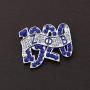 CENWA Rhinestone Brooch Pin 1920 Greek Sorority Jewelry Gift