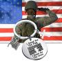 FAADBUK Patriotic Military Gift Patriotic Military Keychain I Stand for The Flag I Kneel for The Cross Jewelry Christian Gift Religious Jewelry