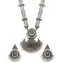 Aheli Antique Oxidised Long Necklace Earring Indian Traditional Bollywood Jewelry Set for Women Girls