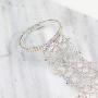 SP Sophia Collection Boho Filigree Wedding Bridal Arm Cuff Armlet Bracelet and Ring Fashion Rhinestone Body Jewelry