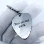 AMOR SPES Valentines Day Couples Gifts Guitar Pick Key Chain for Her for Him - You are My Pick Stainless Steel AMOR SPES Valentines Day Couples Gifts Guitar Pick Key Chain for Her for Him - You are My Pick Stainless Steel