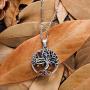 Odinstone 925 Sterling Silver Pendant, Tree of Life Necklace for Women Girls,Cubic Zirconia Necklace Fine Jewelry Gifts for Wife, Mum and Girlfriend