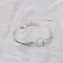 WUSUANED Aunt and Niece Gift The Love Between an Aunt and Niece is Forever Relationship Bracelet Aunt Gift from Niece