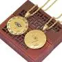 Moca Jewelry Hip-Hop Ancient Egyptian Horus Eye Pendant Stainless Steel Chain Rhinestone Crystal Necklace for Men Women