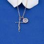 FAADBUK Faith Cross Mustard Seed Necklace Christian Gift Hope Blessed Fearless Believe Mustard Seed Pendant Necklace Religious Inspirational Mustard Seed Jewelry for Women Girls