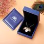 ISWAKI Rose Heart Necklace I Love You Forever Engraved Layered Gold Locket Necklaces for Women Jewelry for Girl Girlfriend Wife Gift