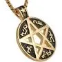 HZMAN Supernatural Devils Trap Symbol Sigil Stainless Steel Pendant Necklace Pentagram Anti Possession HZMAN Supernatural Devils Trap Symbol Sigil Stainless Steel Pendant Necklace Pentagram Anti Possession