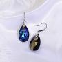 Crystal Teardrop Earrings for Women - Elegant Bling Color Changing Cubic Zirconia Rhinestone CZ Wedding Bridal Hook Dangle Drop Earring Party Prom Earrings for Girls Bride Bridesmaids Gift Fashion Costume Jewelry