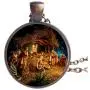 Necklace/Christmas Nativity Scene Christian Glass Dome Necklace