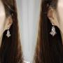 Drop Dangle Earring Crystal Earrings for Women - Women Girls Earring Elegant Designer Fashion Earrings Pretty jewelry