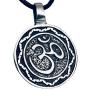 Trilogy Jewelry Pewter Circle Ohm Om Yoga Buddha Namaste Pendant on Leather Necklace