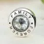 Family Forever Charm 925 Sterling Silver Bead Gift for Dad Mom and Families Fit DIY Bracelet Family Forever Charm 925 Sterling Silver Bead Gift for Dad Mom and Families Fit DIY Bracelet