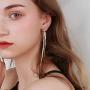Fashion Long Gold Earrings for Women Charming Lady Party Fringe Earrings Korean Style Jewelry Gifts