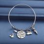 AKTAP Mary Poppins Bracelet Anything Can Happen If You Let It Inspired Jewelry Expandable Bangle Gifts Disney Charm Bracelet for Her