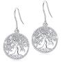 Tree-of-Life-Dangle-Earrings for Women, S925 Sterling Silver Fashion Drop Hook Jewelry Gift