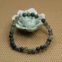 Handmade Gem Semi Precious Gemstone 6mm Round Beads Stretch Bracelet 7'' Unisex