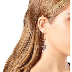 Betsey Johnson Stone Cluster Starfish Dangle Earrings