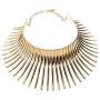 Statement Collar Choker Necklace African Canine Tooth Shape Fringe Necklace for Women Fashion Jewelry Accessories