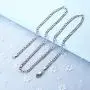 Subiceto 4MM Stainless Steel Figaro Chain Necklace for Men Women Flat Link Necklace 16/18 /20/22 /24 Inches