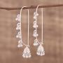 NOVICA .925 Sterling Silver Dangle Earrings Radiant Chimes