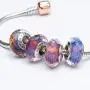 ATHENAIE Murano Glass 925 Sterling Silver Core Faceted Purple Dreamland Charms Bead for Bracelet ATHENAIE Murano Glass 925 Sterling Silver Core Faceted Purple Dreamland Charms Bead for Bracelet
