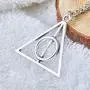 WMBDL Harry Potter Silver Deathly Hallows Necklace Set Golden Snitch Necklaces for Harry Potter Fans Gifts Collection or Decorations Magical Cosplay Costume Jewelry Accessories,18'' Chain (Silver) WMBDL Harry Potter Silver Deathly Hallows Necklace Set Golden Snitch Necklaces for Harry Potter Fans Gifts Collection or Decorations Magical Cosplay Costume Jewelry Accessories,18'' Chain (Silver)