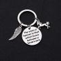 HOLLP Inspirational Horse Quotes The Wind of Heaven is That Which Blows Between A Horse’s Ears Keychain Horse Jewelry Equestrians Gift for Equestrian Horse Rider Lovers