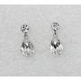 Faship Gorgeous Rhinestone Crystal Floral Necklace Earrings Set